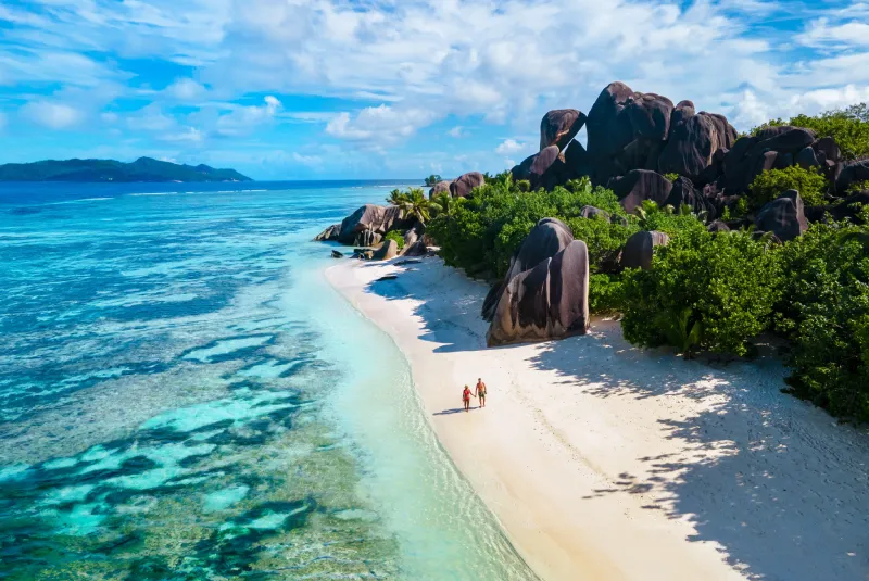 Tropical island escapes in the Seychelles with turquoise waters
