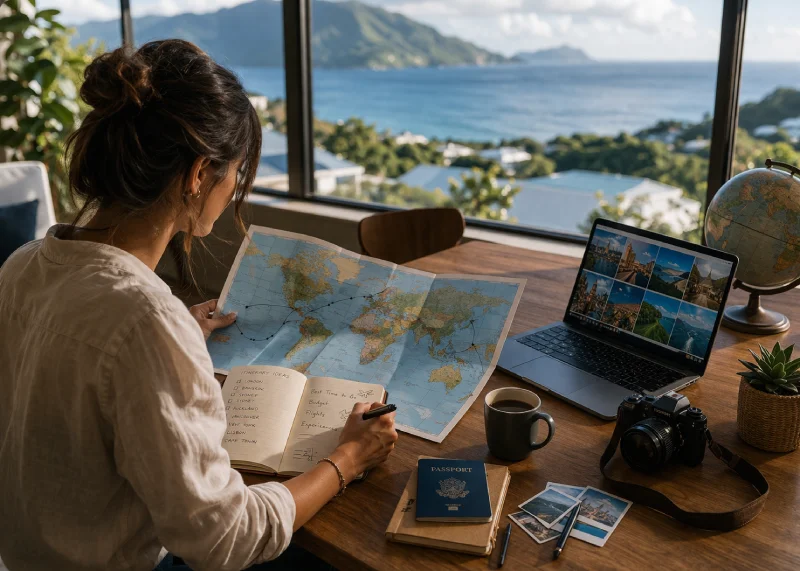 round the world itinerary from UK